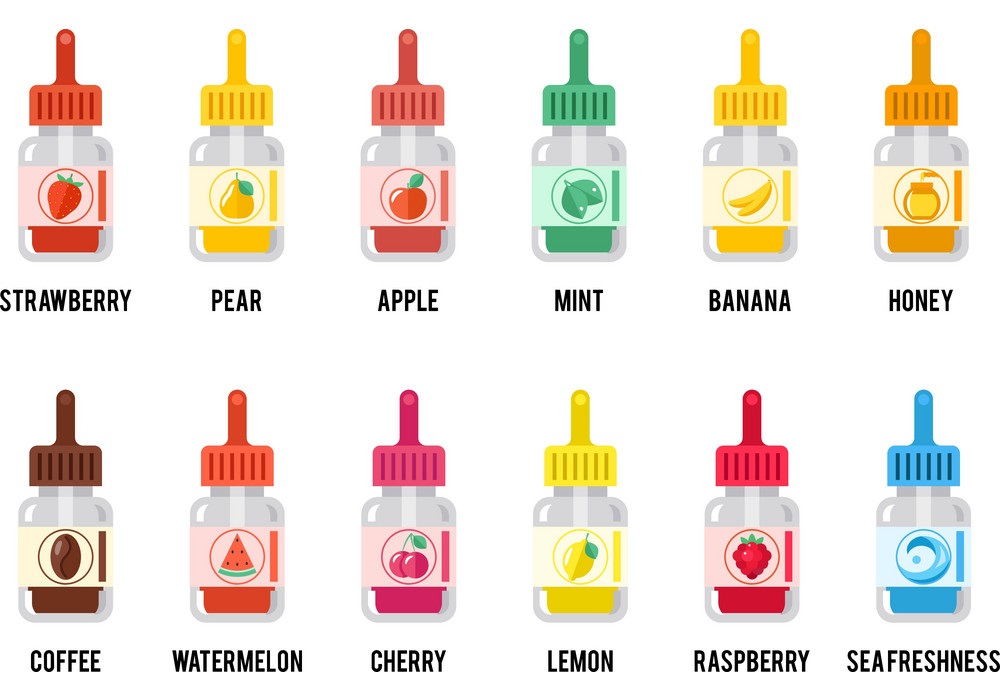 What is vape flavor made of and what are the types of vape flavors